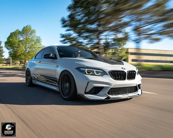 Rolling shot on the road