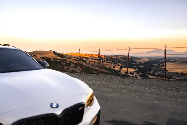 Front close-up at sunset